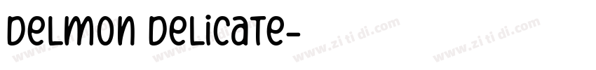 Delmon Delicate字体转换